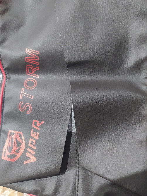 Чохол сидіння Вайпер скутер Шторм (EURO, напис, відбиття з кантом) Мукачево - фото 1