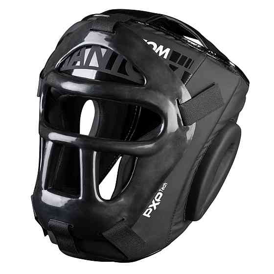 Боксерський шолом Phantom APEX Cage Black (капа в подарунок) Каменское