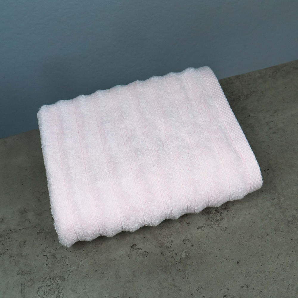 Рушник махровий для обличчя та рук GM Textile 40x70см Преміум якості Зеро Твіст 550г/м2 (Світло-рожевий) Суми - фото 1