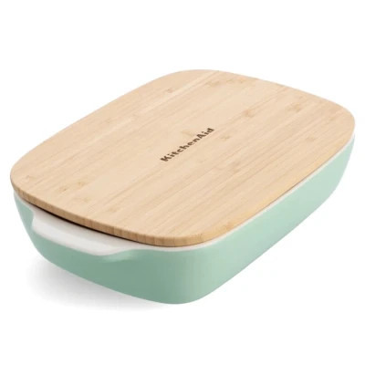 Форма для выпечки KitchenAid з кришкою керамогранітна 1,9 л Фісташкова (CC007425-001) Винница - изображение 1