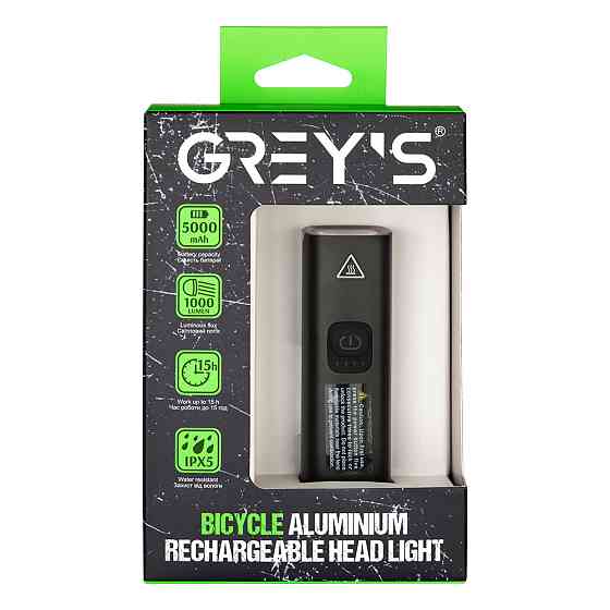 Фонарик на велосипед Grey's 1000lm 5000mAh Львов