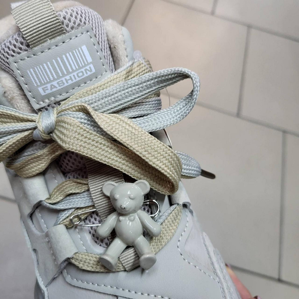 Кроссовки  для девочки подростка бежевые на флисе 33,34,35,36,37,38 Николаев - изображение 6