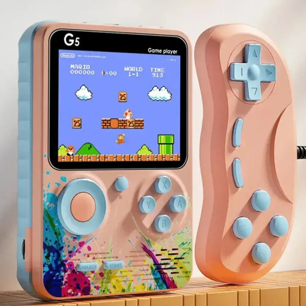 Портативная игровая консоль G5S+джойстик, 500 встроенных игр / Детская игровая приставка к телевизор Коломия - фото 1