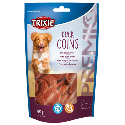 Ласощі для собак Trixie Premio Duck Coins качка 80 г (4011905315874) Вінниця - фото 1