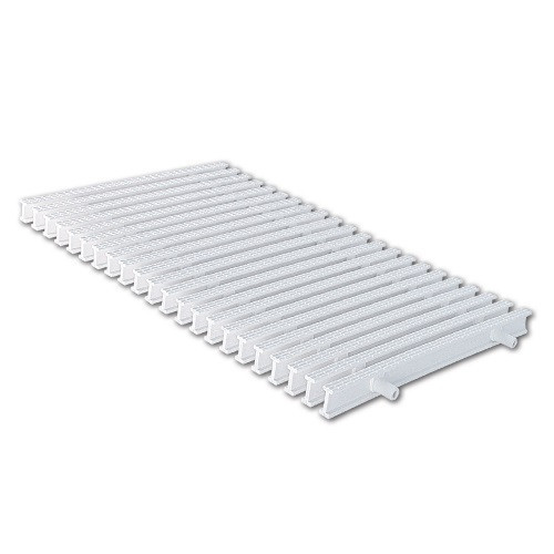 Переливна решітка Aquaviva KC-20 Classic з подвійним з'єднанням 195x25 мм (біла) Київ - фото 1