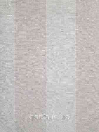 Шпалери вінілові на флізеліні A.S.Creation Maison charme 0.53x10 смуги широкі бежеві біло молочні Київ