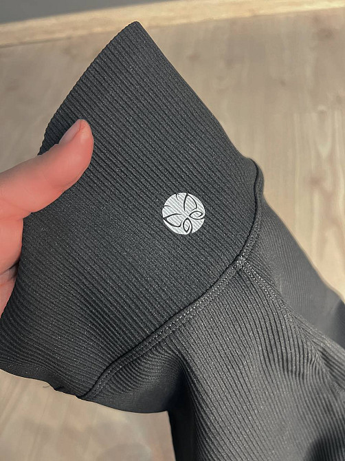 Лосины женские Kenalin D12 черные тонкие в рубчике с широким поясом и пушап-эффектом, черный, 2XL Киев - изображение 7