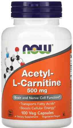 Ацетил-L-карнитин (ALC) NOW Acetyl L-Carnitine 500mg - 100 vcaps Київ