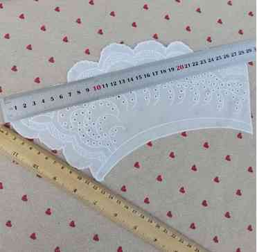 Воротник для платья нашивной белый Киев