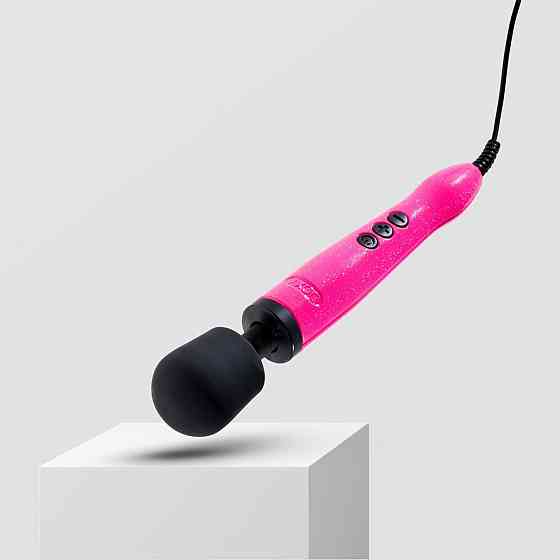 Вібромасажер DOXY Die Cast Massager Hot Pink, дуже потужний, живлення 220В, металевий корпус Sex Aura Київ