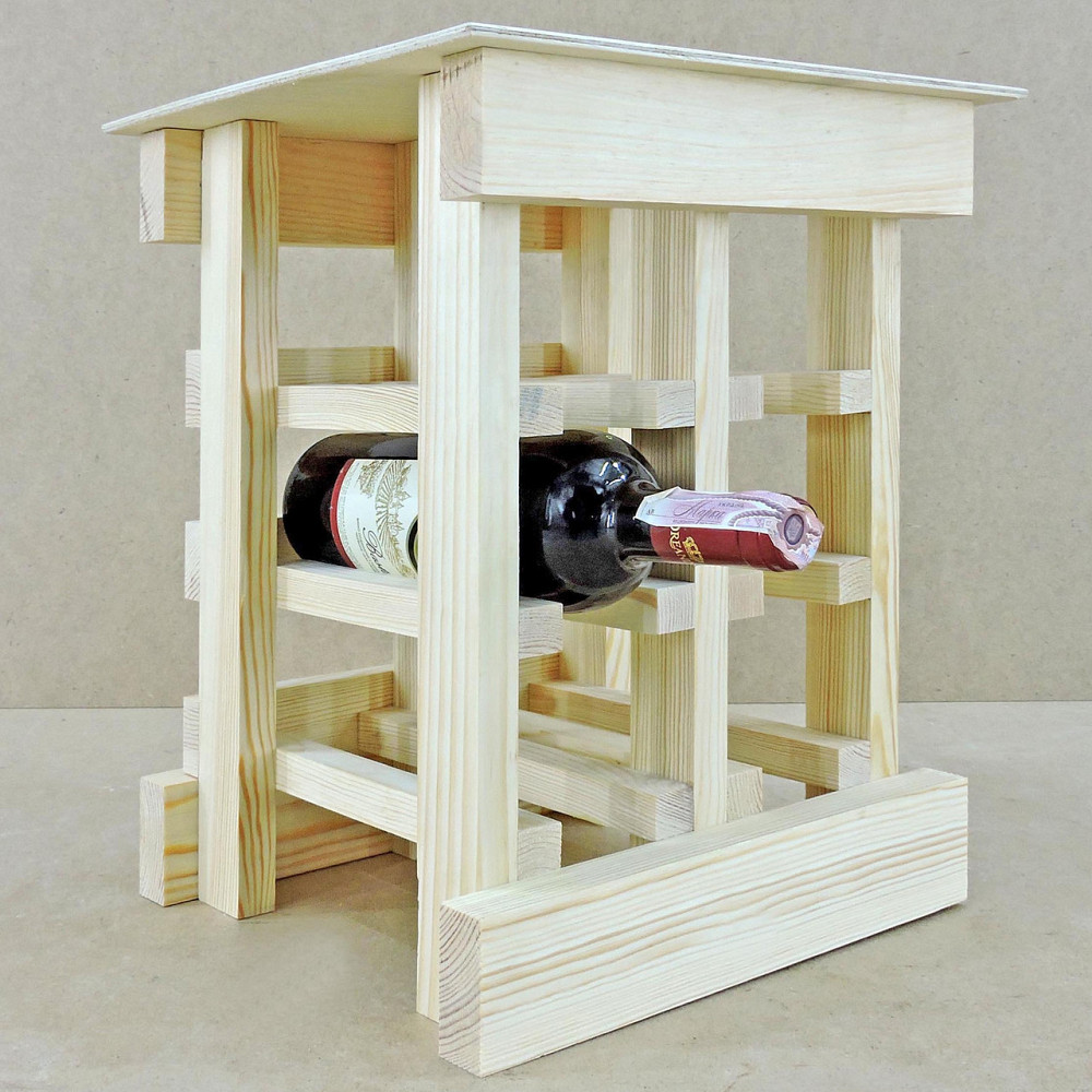Настольная винная полка 