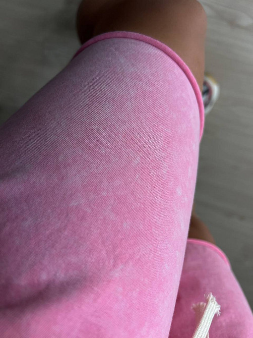 Костюм жіночий De Red 6726 тай-дай футболка з шортами бавовна оверсайз, рожевий, one size Київ - фото 20