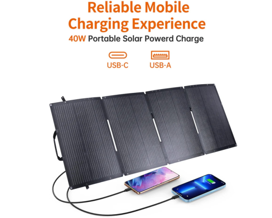 Сонячна панель Choetech 36W Type-C PD 3.0 30W Max + QC 3.0 18W Max Київ