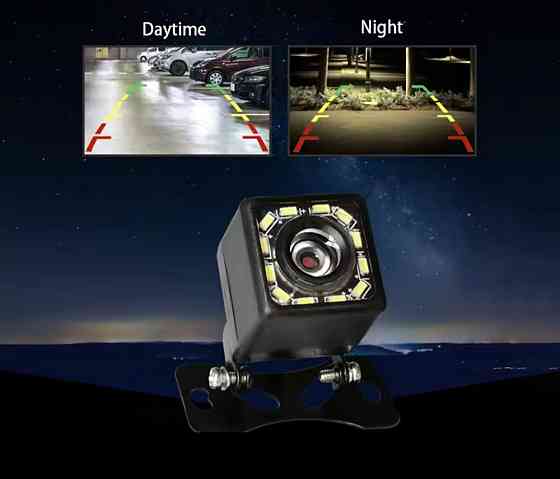 Универсальная камера заднего вида для автомобиля черный Киев