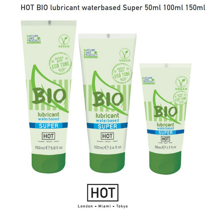 Органический лубрикант на водной основе Hot Bio Lube Super, 100 мл Sex Aura Киев - изображение 2