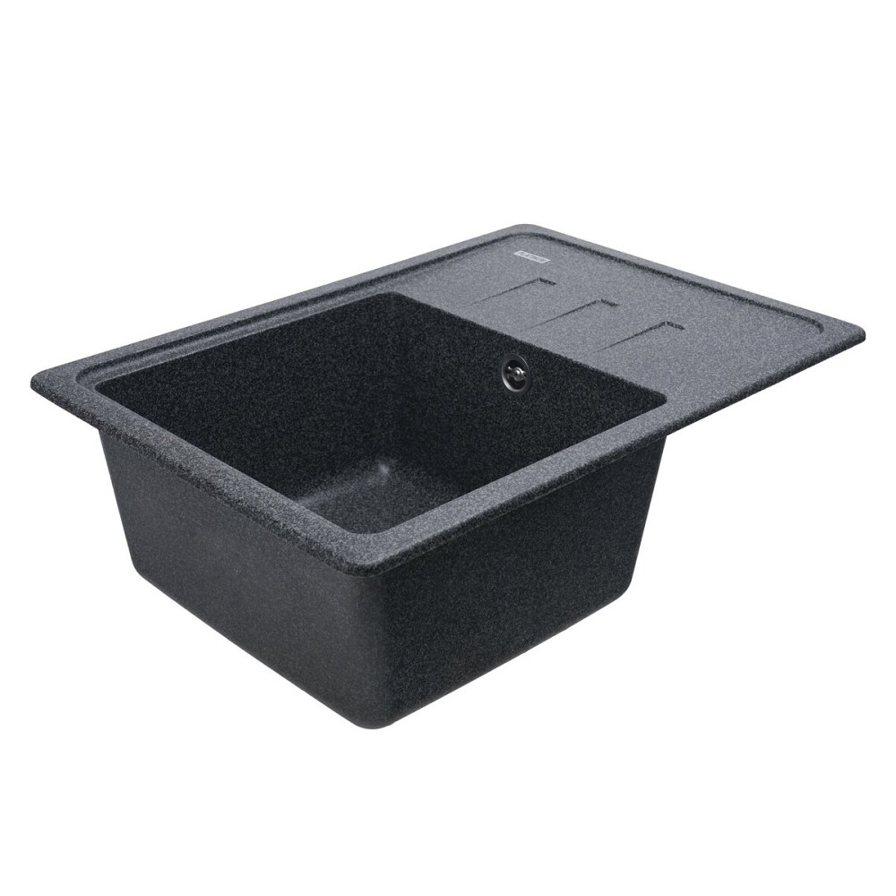 VALESO Гранітна мийка для кухні VALESO LIANA 6243 матова Графіт Коломия - фото 7