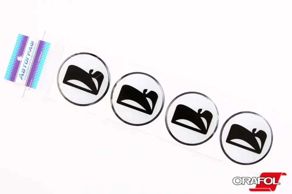 Наклейка на колпак 55ммм силикон Lada Samara ребра. Автограф (4 шт.) Вінниця - фото 1