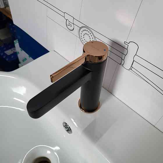 Смеситель для раковины Volle MORA de la noche+oro черный/золото 1537.010126 Киев