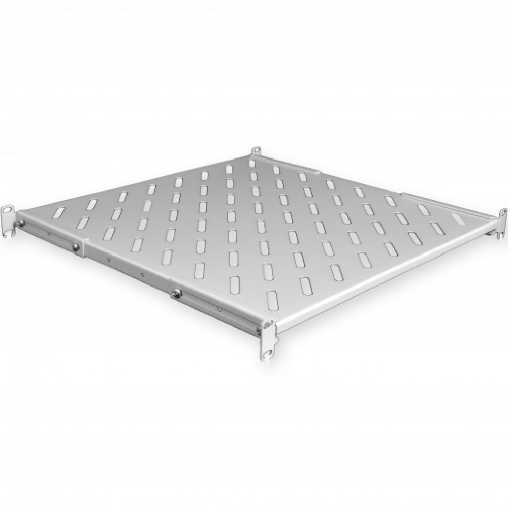 Полиця з чотирма точками кріплення CMS UA-SH4-450G 19" 1U 450 мм сіра Київ - фото 1
