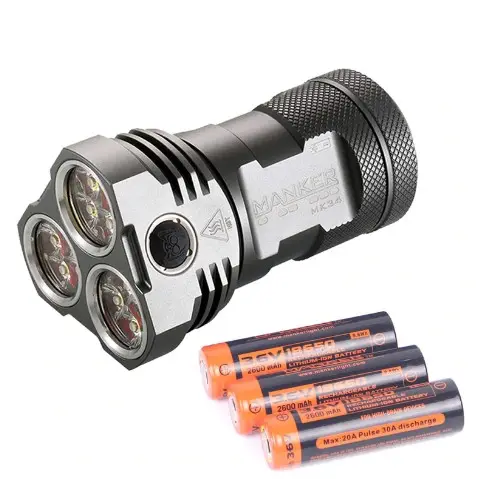 Потужний ліхтар Manker MK34 8000lm 12xCree XPG3 + подарунок Вінниця
