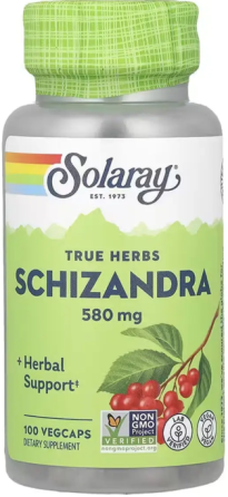 Лимонник китайский Solaray Schizandra Berry 580mg 100 вег капс Киев