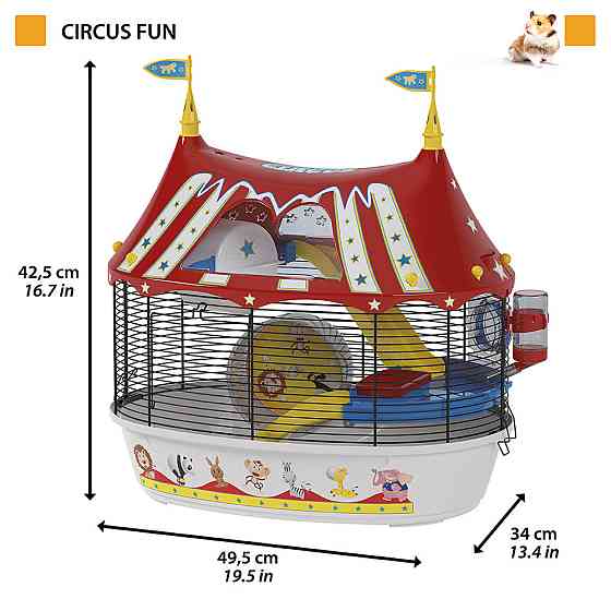 Клітка для хом'яків і гризунів Ferplast Circus Fun (Ферпласт Цирсус Фан) Запоріжжя