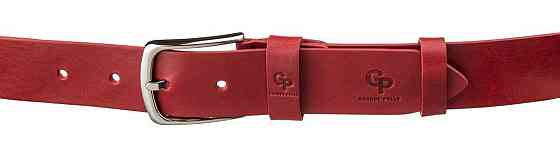 Ремень женский кожаный GRANDE PELLE 11262 Красный Киев