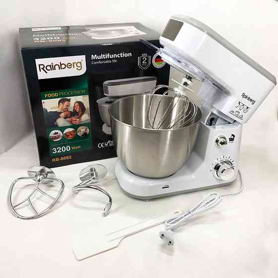 Безшумний кухонний комбайн, Міксер для приготування крему і соусів, Кухонний тістомісильник з насадками HL-41 Івано-Франківськ