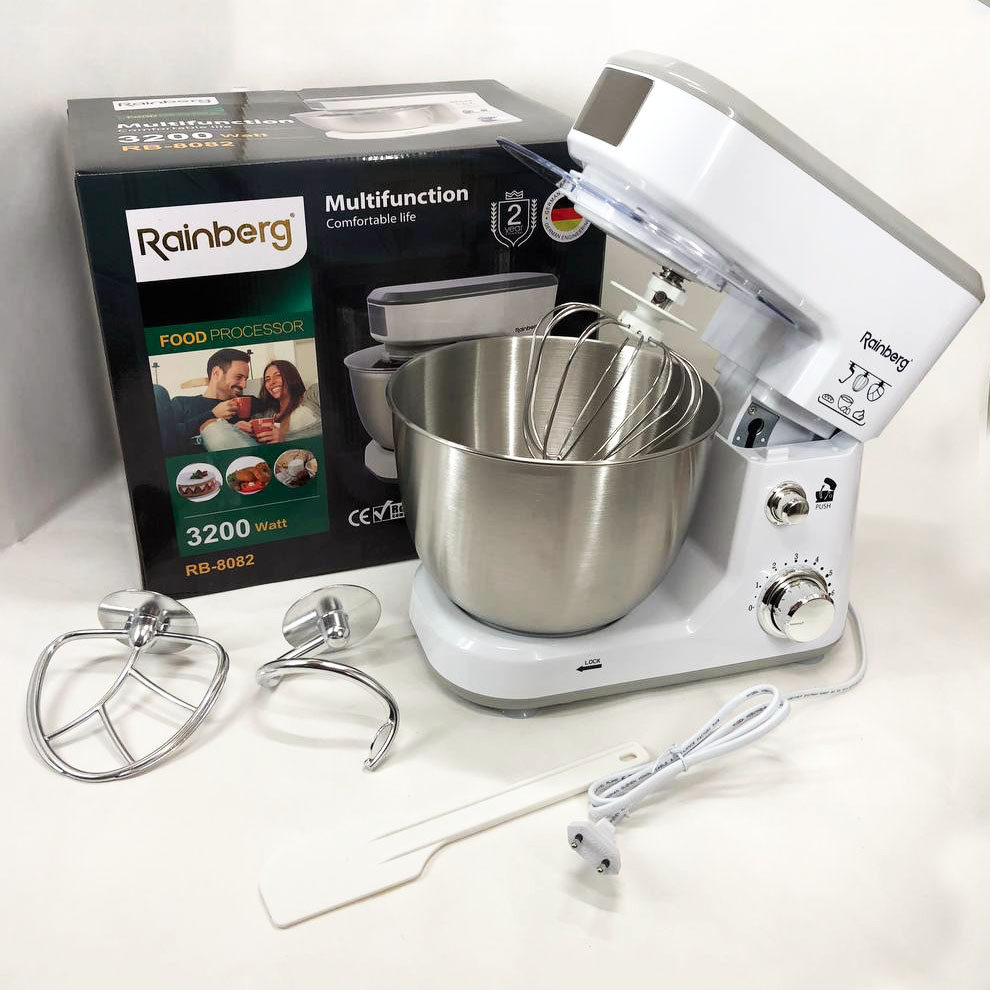 Безшумний кухонний комбайн, Міксер для приготування крему і соусів, Кухонний тістомісильник з насадками HL-41 Івано-Франківськ - фото 4