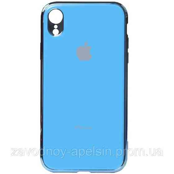 IPhone XR силиконовый чехол Electroplate blue Одесса