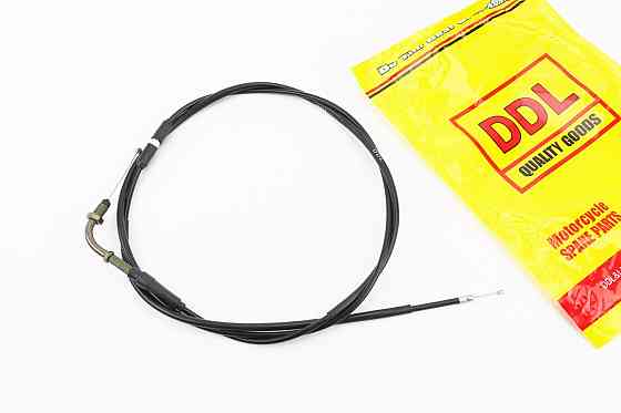 Трос газу для GY6 під карбюратор JH70 (кріплення верхнє з гайкою) (з регулюванням по довжині) (трос 202см; кожух 193см) Киев