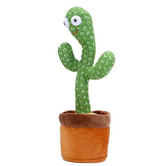 Танцующий и поющий кактус 58 песен, Dancing Cactus, 31 см / Плюшевый музыкальный кактус Киев