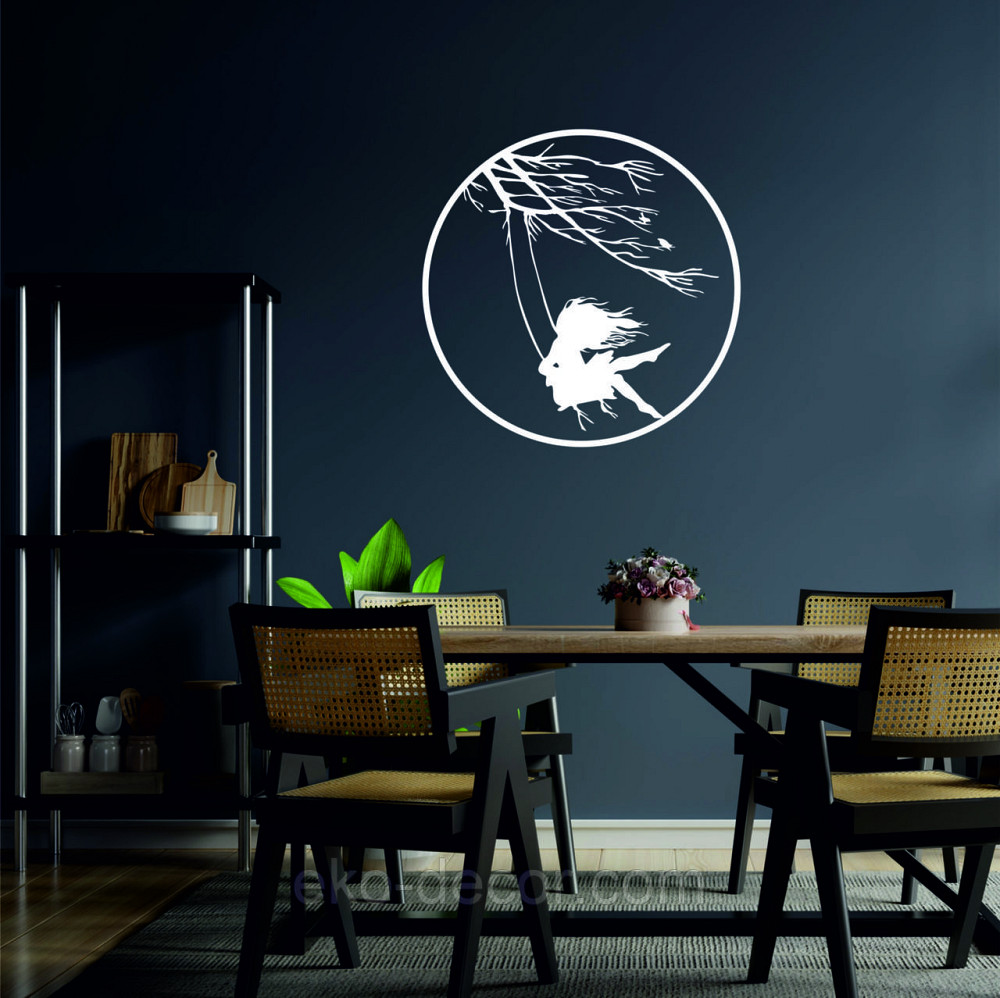 Декоративне настінне Панно «Дівчинка та голуб» Декор на стіну 50*44 см, Білий Київ - фото 6