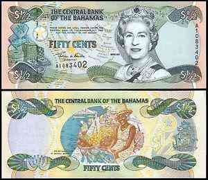 Багами / Bahamas 1/2 dollars 2001 Pick 68 UNC Полтава