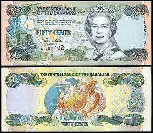 Багами / Bahamas 1/2 dollars 2001 Pick 68 UNC Полтава - фото 1