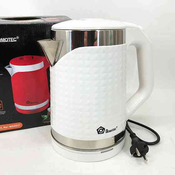 Якісні електрочайник Domotec MS-5027 2000 Вт 2.2 л, Хороший електричний чайник, Електрочайник пластик XT-48 Київ