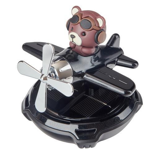 Автомобильный ароматизатор Pilot Bear с солнечной батареей, черный Харьков - изображение 1