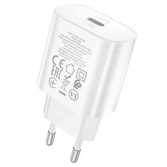 Мережевий зарядний пристрій HOCO N22 Jetta PD25W charger White 6931474760067 Одеса