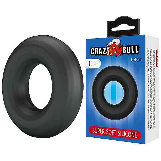 Ерекційне кільце Crazy Bull - Urban super soft silicone, BI-210253 Sex Aura Київ