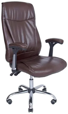 Офісне Крісло Керівника Richman Alvaro Хром М2 AnyFix Коричневий Київ