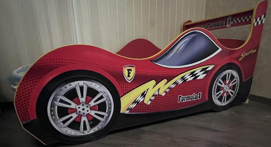 Ліжко дитяче машинка з матрасом. Харків - фото 2