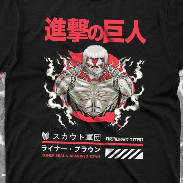 Футболка для подростка мальчика с принтом Атака титанов Рейнер Размер 160 Anime10078 Днепр - изображение 4