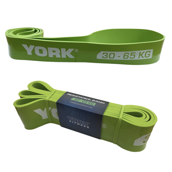 Резинка для фітнесу York 30-65кг - 2080x65x4,5 мм, салатовий Київ
