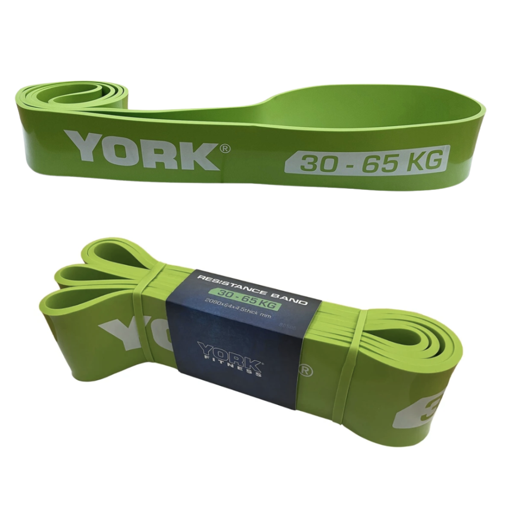 Резинка для фітнесу York 30-65кг - 2080x65x4,5 мм, салатовий Київ - фото 6