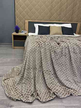 Плед-покривало Шахи 200х210 см (+-5см) Какао (87-036) Київ