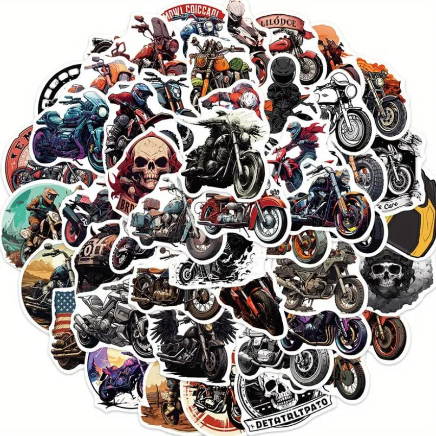 Стикеры с мотоциклами. Водонепроницаемые виниловые наклейки, мотоциклы стикерпак, наклейки для детей Киев - изображение 5