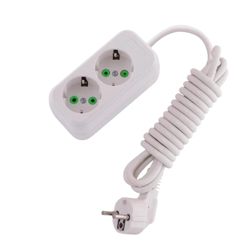Подовжувач із заземленням 2 розетки 5м Letitia Лезард Житомир - изображение 1