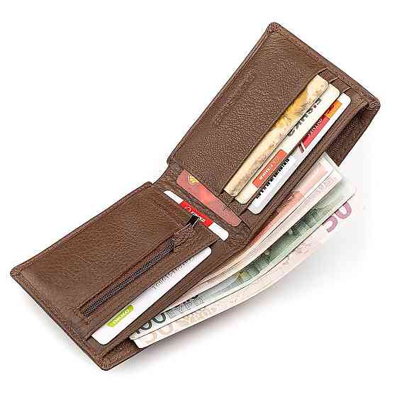 Мужской кошелек ST Leather 18353 (ST-1) НОВИНКА Коричневый Киев