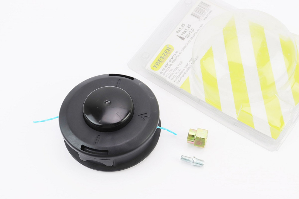 Шпуля (бабина, котушка), під вал М10х1,25 + перехідник М10х1,25 на М8х1,25 + М10х1,00, D-130mm ОLEO MAC SPARTA 25/37/42, EFCO, на блістері Киев - изображение 1