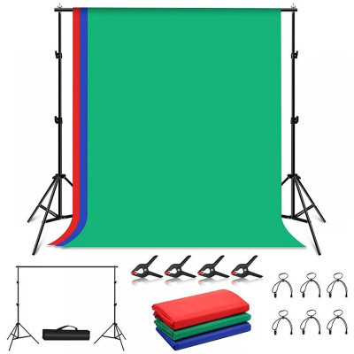 Фон Puluz Kit Green/Blue/Red 200x200 cm (PKT5204) Винница - изображение 1